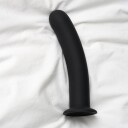 Sinful Slender Silikone Sort Dildo Extra Large    - Svart