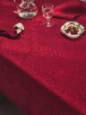 Royal Copenhagen   Stjerne Riflet Jul duk 145x320 cm rød