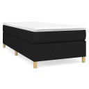vidaXL Sengeramme boksfjær svart 90x190 cm 3FT Single stoff