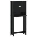  Vaskemaskinskap BERG svart 76x27x164 5 cm heltre furu