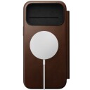 Nomad Modern Folio Skinnetui MagSafe til iPhone 17 Pro Max Brun