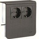 Hager SL20080900D1 Uttak for kanalhøyde 80 mm Aluminium Installasjonsmaterial