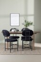 Venture Home   Spisegruppe Andy med 4 stk stoler Stella   Brun