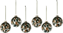 Scandi Living Overcast julekule Ø8 cm 6-pack Grønn