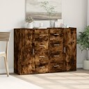  Skjenker 2 stk røkt eik 60x31x84 cm konstruert tre