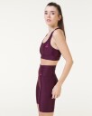 LEVITY Tech Compression Sports Bra Burgundy - S
