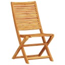  Sammenleggbart bistrosett 3 pcs Naturlig Akasie 60 x 60 x 75 cm