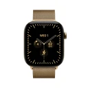 Apple Watch Series 12 46 mm GPS + Cellular med glødende gull titan og Milanese Loop M/L