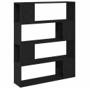  Underholdningssenter Svart 100 x 24 x 124 cm Konstruert tre