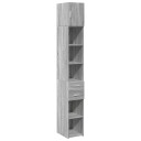  Smalt oppbevaringsskap grå sonoma 30x42,5x225 cm konstruert tre 8721102653605