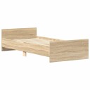 vidaXL Sengeramme sonoma eik 90x200 cm konstruert tre 8721012154131