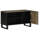  TV benk svart 80x33x46 cm heltre mango