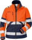 Fristads Softshelljacka 4183 Wyh Klass 2, Dam Varsel Orange/marinblå S