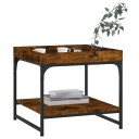 vidaXL Salongbord røkt eik 49,5x49,5x45 cm konstruert tre
