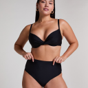 Hunkemöller Luna Shaping maxi bikinitruse svart Størrelse: S Kvinner