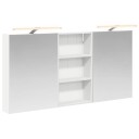  Baderomsskapsett 3 pcs 140 x 14,5 x 70 cm Konstruert tre