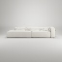 Decotique Grand 3 Seter Sofa åpen ende Venstre Steam White