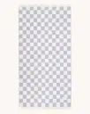 Maison Deux Checkerboard XL Pledd Lilla/Hvit