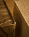 Gubi Pietra sidebord 30x80x40 cm Neutral white travertine