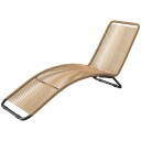 Solseng laget av polyrattan hageseng med UV beskyttelse værbestandig solseng 120 kg lastekapasitet avslapningsseng fluktsto