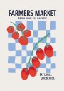Farmers Market Tomatoes Blue Plakat Plakat / 70x100cm