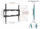 Barkan Veggfeste 29"-65" Fast Sort E302+ for TV
