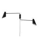 Dyberg Larsen Cale Vegglampe med 2 Armer Sort