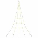  LED juletre med 168 LED med jordspyd Varmhvit 306 cm Metall