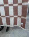 Hallin Pledd Mohair 130x170 cm Off white / Rust