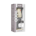BIBS Glass Babyflaske Rund 120 ml med Silikon og Slow Flow - Ivory