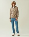 Lexington Clothing Clay Cotton Half-Zip Sweater - Beige - M