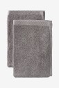 Ellos Home   Håndkle Elise 2 pk 30x50   Grå