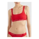 Tommy Hilfiger Dame Svømmetøy Rød S,