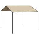 vidaXL Paviljongtelt Beige 3x3 m stål og stoff