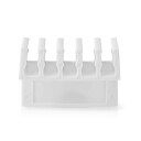 Nedis Kabel Ledelse Kabelklips Klikk Og Go 2 Stk. Antall Plasser: 5 Spor Maksimal Kabeltykkelse: 7.1 Mm Polypropylene Hv