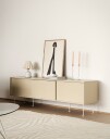 Decotique Vogue Mediabenk Med Ben 136 cm Sand / Hvit