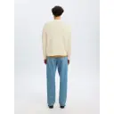 Selected Slhphilip Ls Knit Relaxed Crew Neck - Cream - XXL