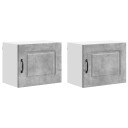  Kjøkkenskap 2 pcs Betonggrå 50 x 31 x 40 cm Konstruert tre