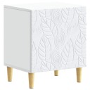  Nattbord 2 pcs Hvit 43 x 34,5 x 50 cm Konstruert tre