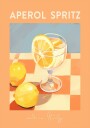 Aperol Spritz Print Citrus Cocktail art Italian Summer Drink Plakat Plakat / 100x150cm