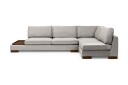 Tulima Sofa med Sjeselong m Krakk Høyre   Lysegrå/Natur