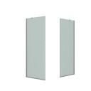 Dansani Match walk in dusjløsning, modell D+D, 87 cm, frostet glass, satin profil