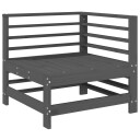  Utendørs hjørnesofa grå heltre furu 825606