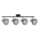 Activejet LISA Loftlampe 4xE14   21,5cm 40W Sort/Guld