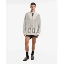 Gcds Dame Strikkevarer Beige M,