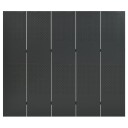vidaXL Romdeler 5 paneler antrasitt 200x180 cm stål