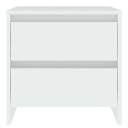 vidaXL Nattbord hvit 45x34,5x44,5 cm sponplate