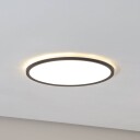 TK Lighting Aqua LED panel Ø 40 cm svart metall/plast CCT dimbar