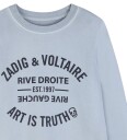 Zadig & Voltaire Collegegenser   Pale Blue m. Trykk   Zadig & Voltaire   12 år 152   Collegegenser   Blå