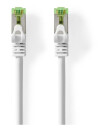 Nedis CAT7 nettverkskabel | S/FTP | RJ45 Han | RJ45 Han | 10.0 m | Snagless | Rund | LSZH | Hvit | Konvolutt